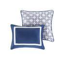 8 Piece Comforter And Quilt Set Collection Navy King Cal King King Navy Polyester