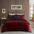 Plush To Sherpa Down Alternative Comforter Set King Multicolor Polyester