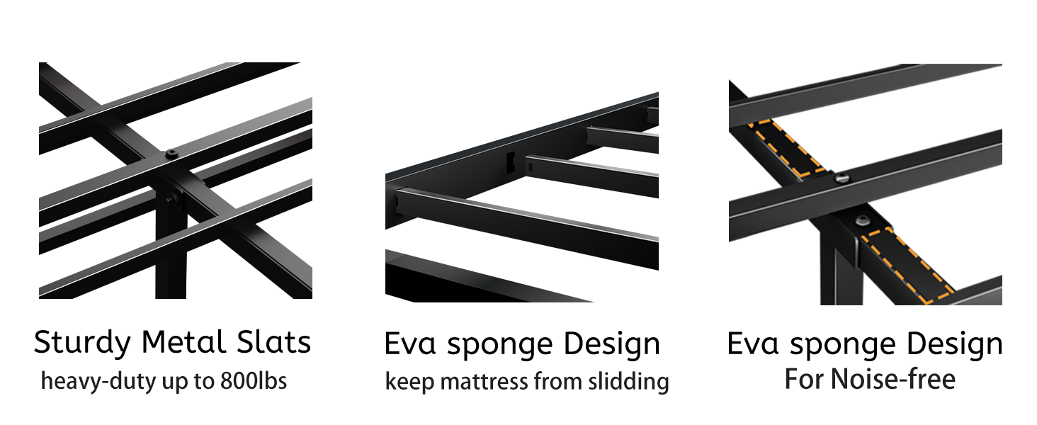 King Size Bed Frame With 2 Storage Drawers And Led Lights Headboard, Upholstered King Bed Frame With Charging Station, No Box Spring Needed, Easy Assembly Box Spring Not Required King Dark Brown Metal Bedroom Modern Bed Frame Velvet Mdf Metal