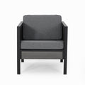 Jax Club Chair Black Iron