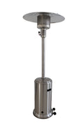 46000 Btu Propane Patio Heater Steel Gray Stainless Steel