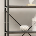 Metal Pipe Shelf With Fir Wood Grey Metal & Wood