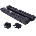 Premium Kayak Roof Rack Pads Universal Car Soft Roof Rack Kayak Carrier For Canoe Surfboard Paddleboard Sup Snowboard With Tie Down Straps, Tie Down Rope, Quick Loop Strap And Storage Bag Black Fabric