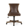 Swivel&Lift Office Chair Brown Neutral Pu