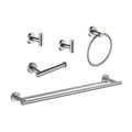 5 Piece Bathroom Towel Rack Set Wall Mount Brushed Nickel Aluminium