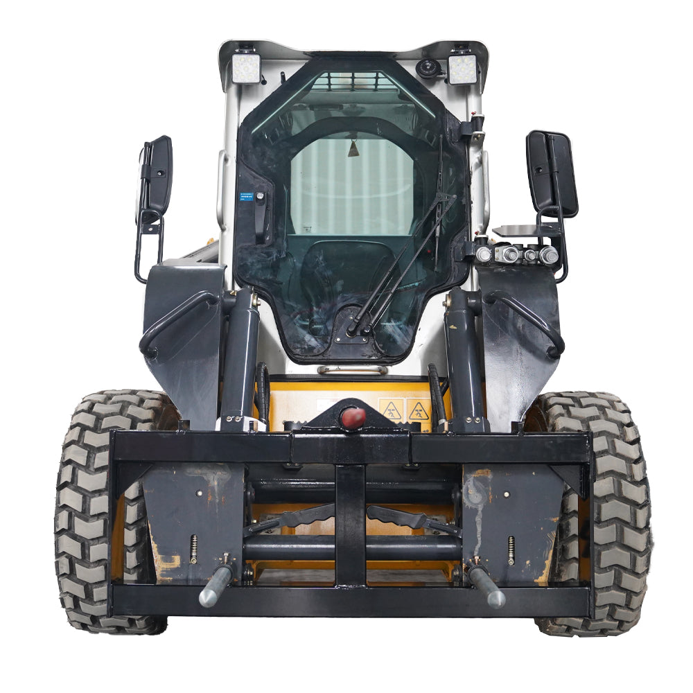 Landy Attachments 43'' Hay Spear Skid Steer Quick Tach Black Steel