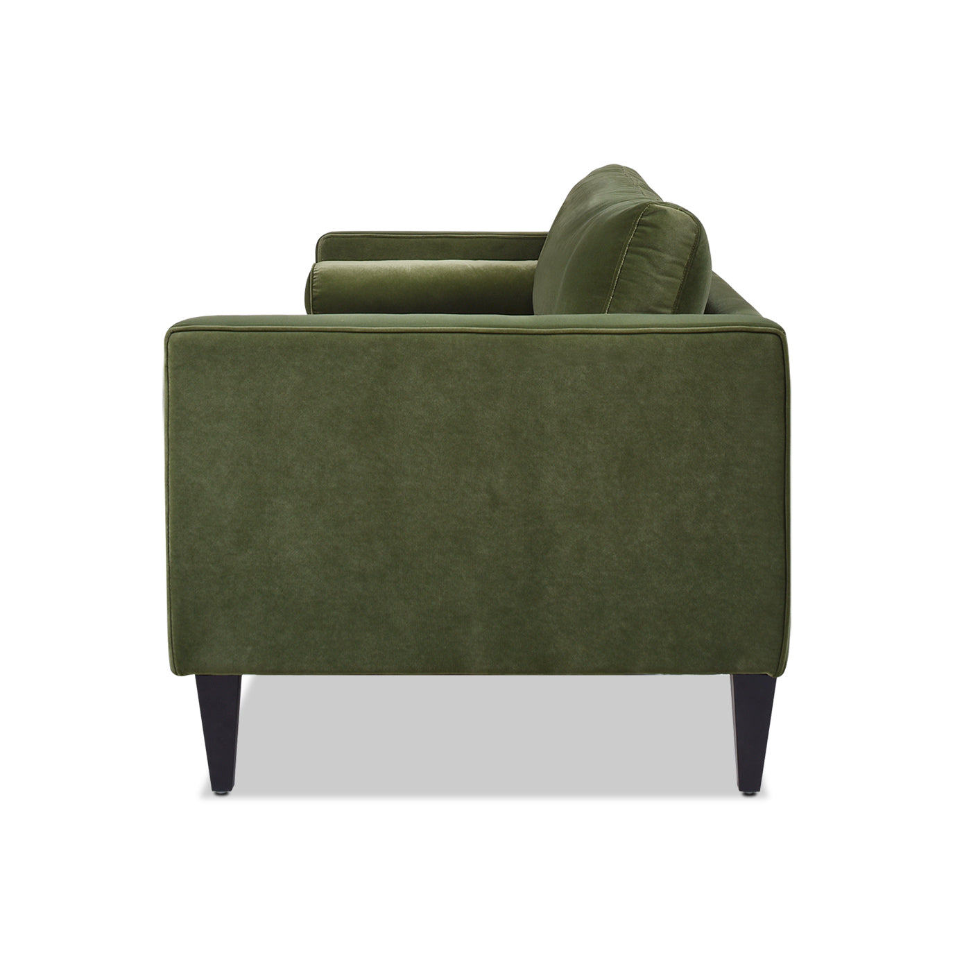 Nicholi 84" Mid Century Modern Sofa, Olive Green Performance Velvet Olive Green Foam Velvet 3 Seat