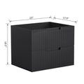 Hk2301 24 Bk Cabinet Black Mdf