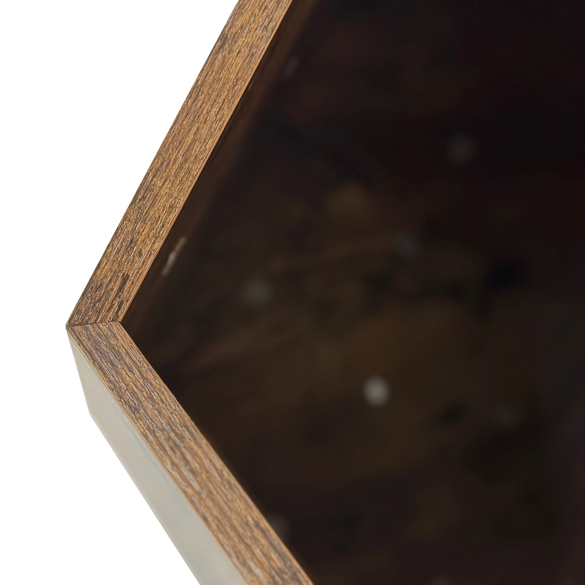 25.98'' Shaped Modern Pet Furniture Cat Kennel Side Table Mdf Multi Purpose Furniture Antique Wood Color Antique Brown Mdf