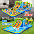 9 In 1 For Endless Fun Inflatable Bounce House With Blower Shower Soak Pool Sprinkler Fountain Water Target For Kids Multicolor Oxford Fabric