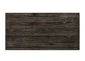 Weathered Grey Counter Height Table With Bottom Shelf Grey Seats 6 Dining Room Rectangular Mdf