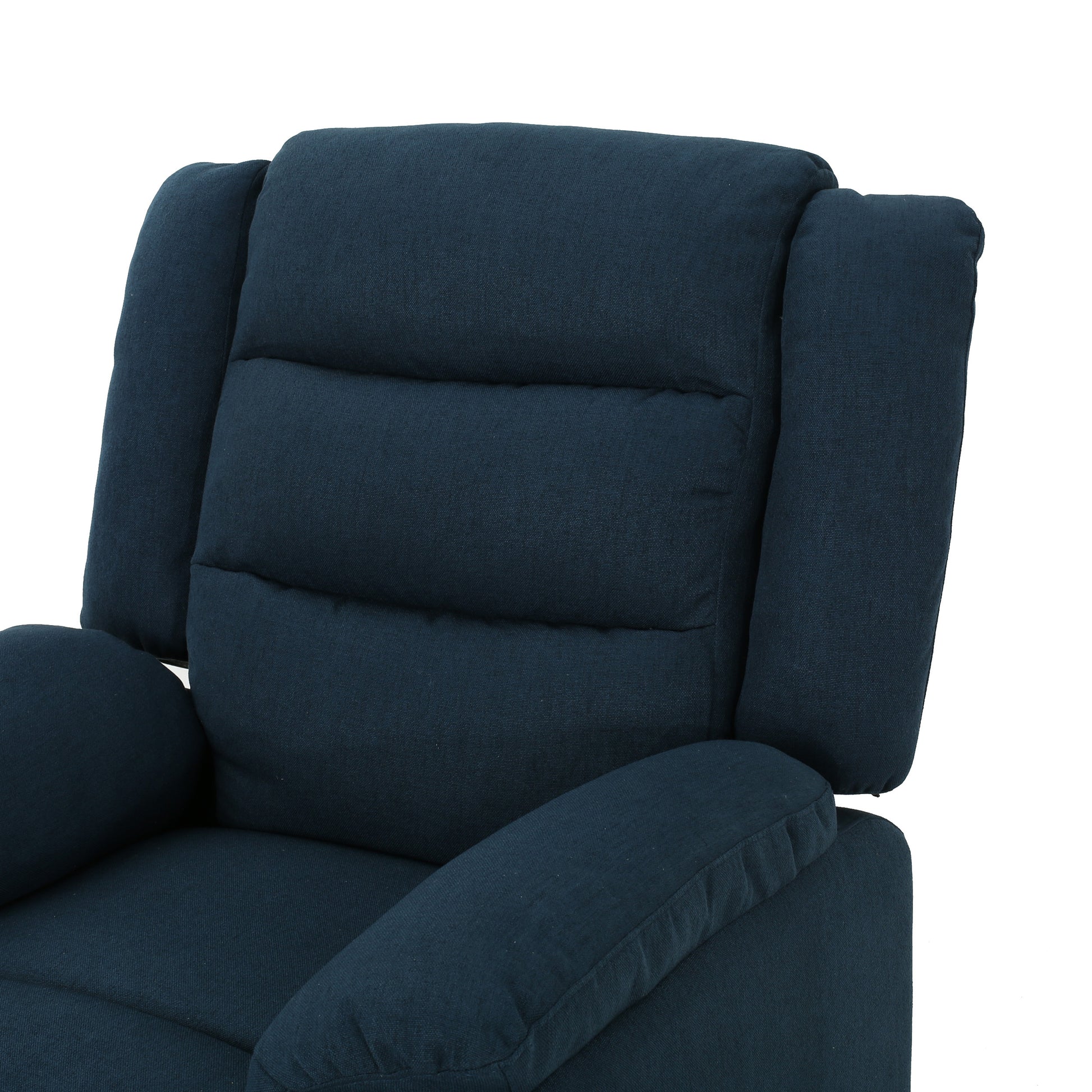 35.04" Wide Power Standard Recliner Navy Blue Fabric