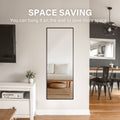 Full Length Mirror, Floor Mirror With Stand, Dressing Mirrorbedroom Mirror With Aluminium Frame 65