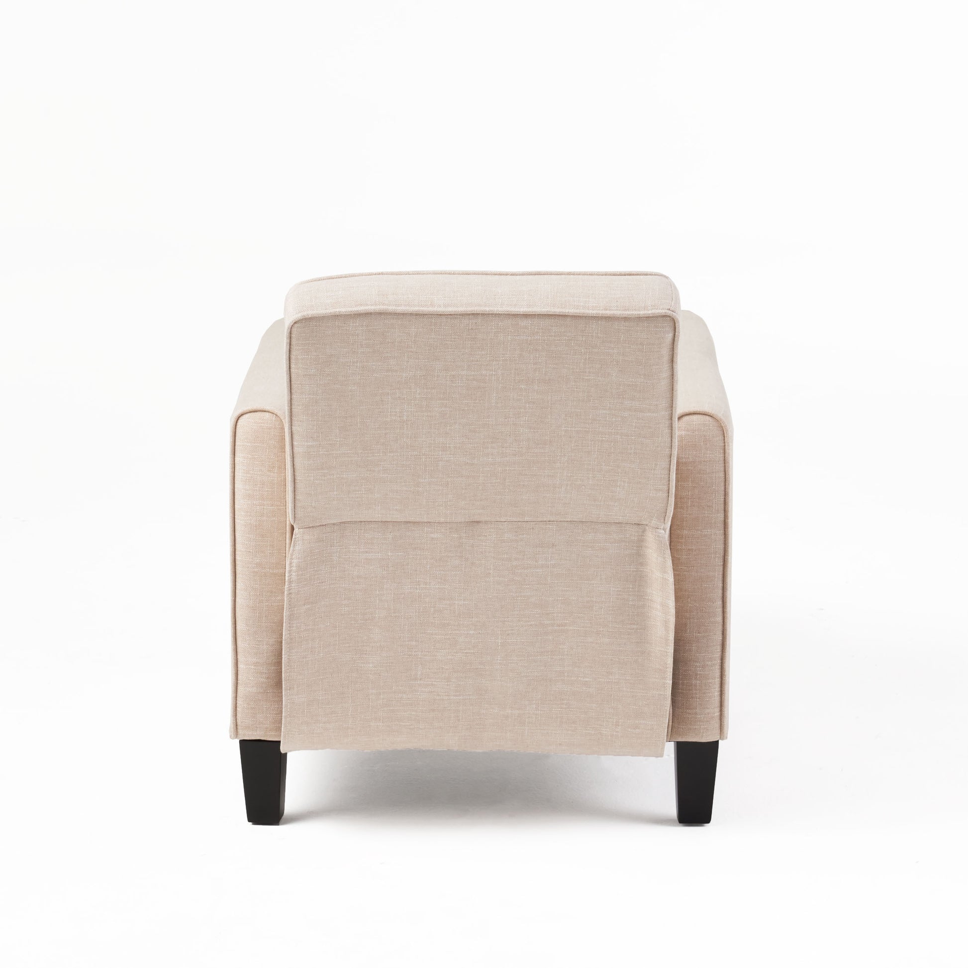 Light Beige Linen Push Back Chair For Elegant Home D Cor Light Beige Fabric