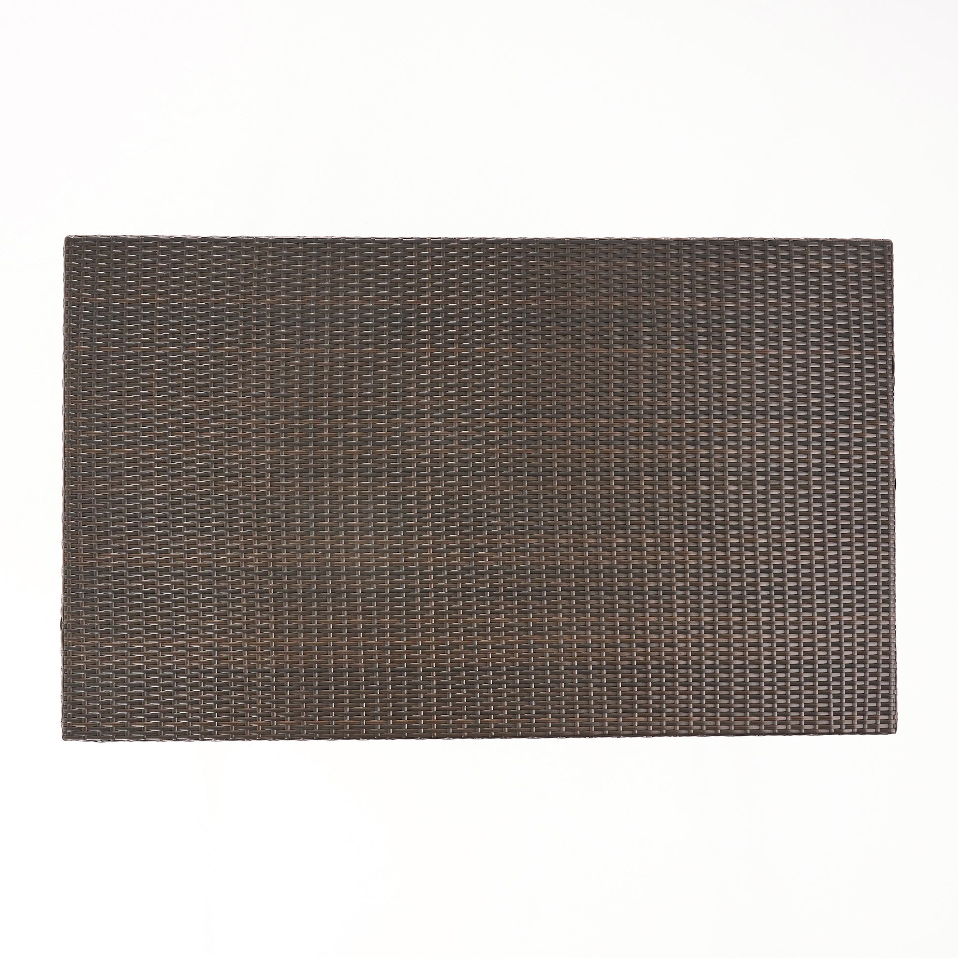 Dominica 35*59 Rect Table Pvc Brown Multi Iron