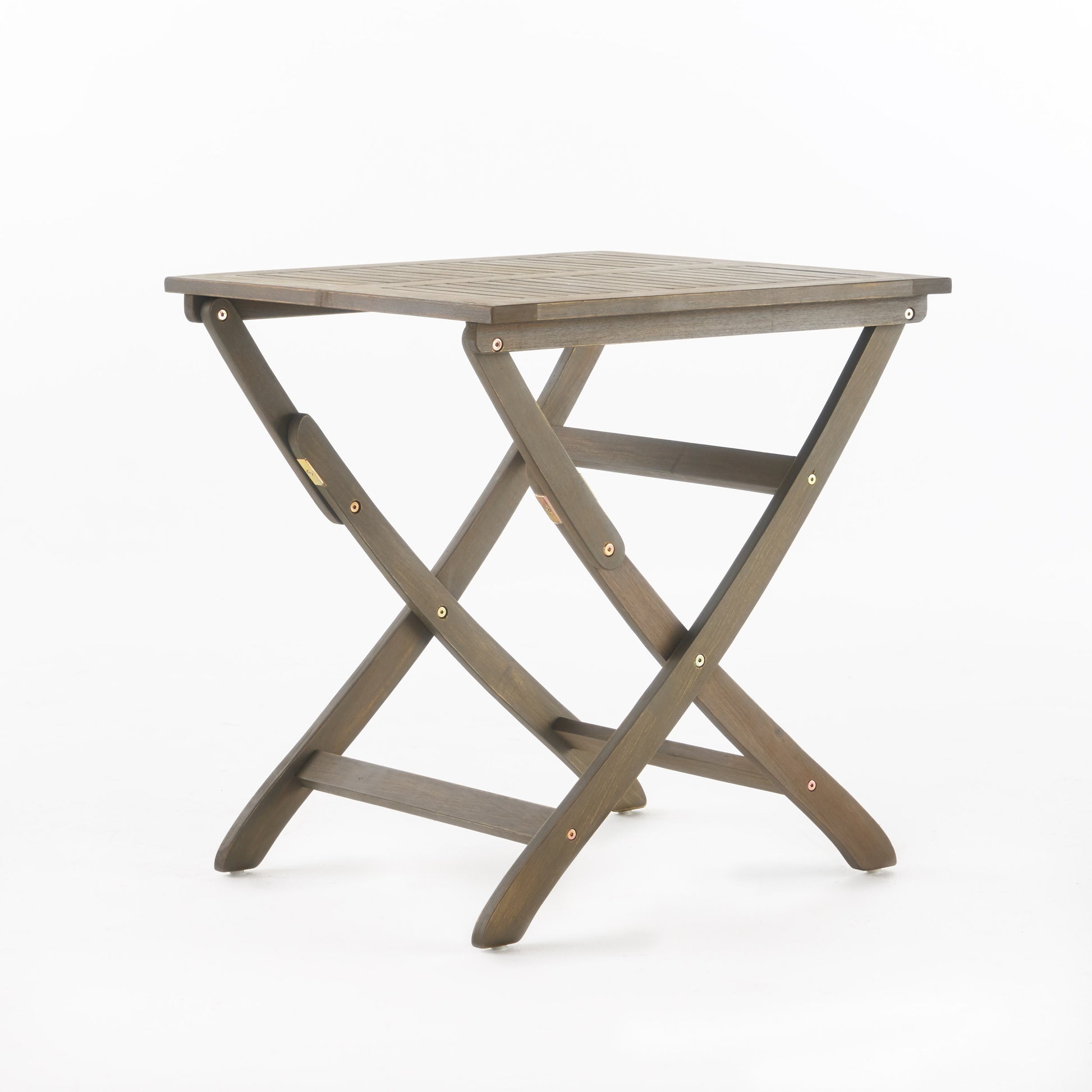 Positano 25 " Foldable Bistro Table Grey Acacia Wood