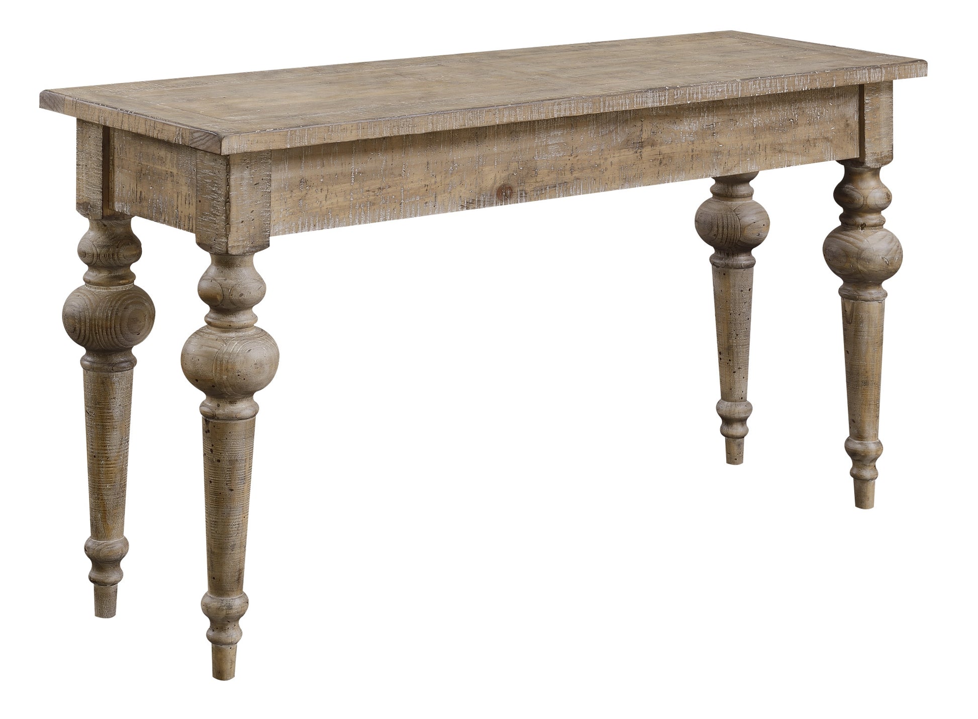 Ludin Taupe Sofa Table Taupe Solid Wood