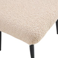 Light Luxury Single Sofa Modern Simple Living Room Balcony Leisure Sofa Chair,Beige Beige Sherpa 1 Seat
