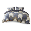 3 Piece Duvet Cover Mini Set King Multicolor Cotton