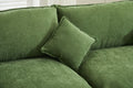 Modular Sectional Sofa, 3 Seater Sofa With Ottoman, Modern L Shaped Sofa For Living Room Bedroom Apartment Green Wood Fabric 4 Seat