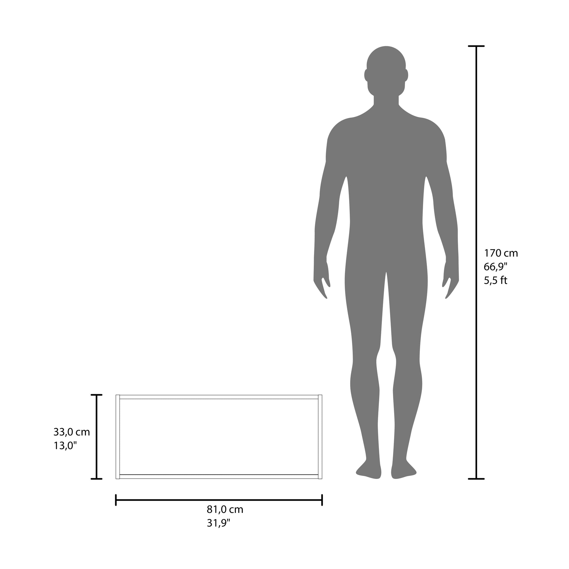 Wall Cabinet 13" H, 2 Sliding Doors, 1 Shelf, White White Solid Wood Mdf Engineered Wood