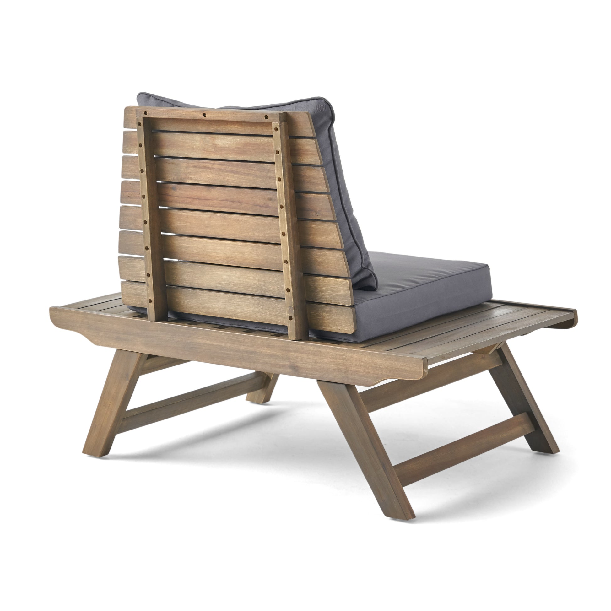 Sedona Club Chair Dark Grey Wood