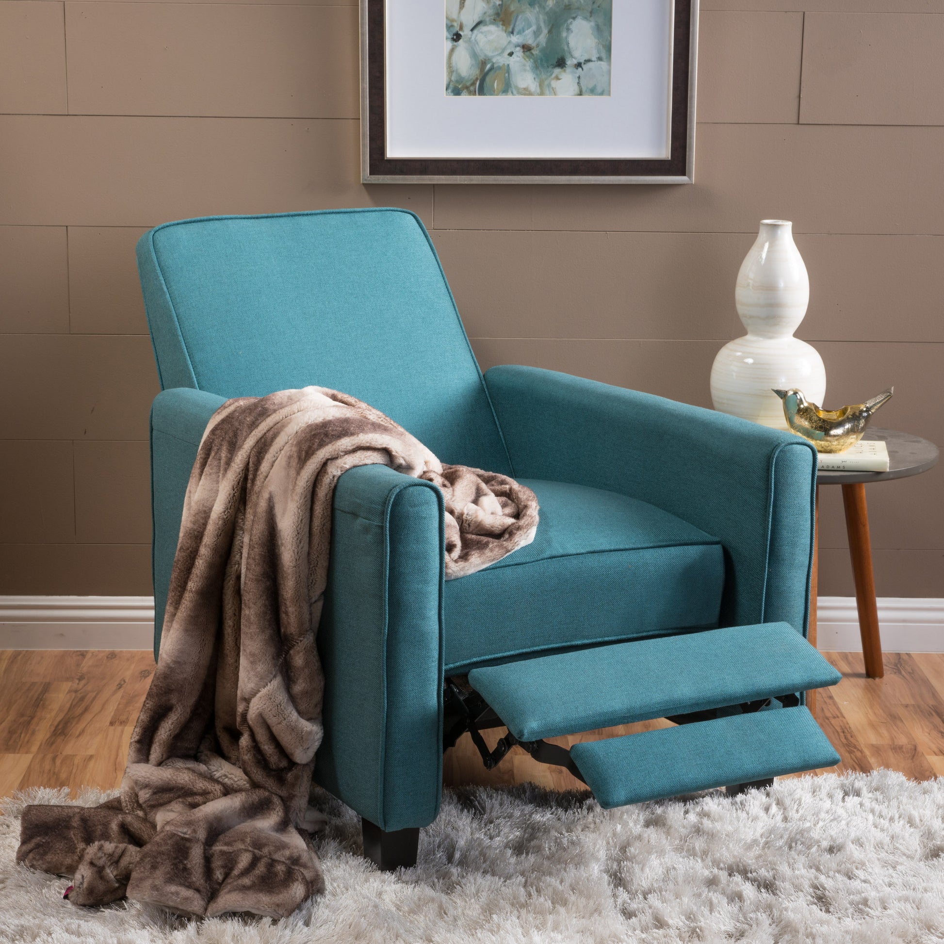 Teal Linen Push Back Chair For Elegant Home D Cor Teal Fabric