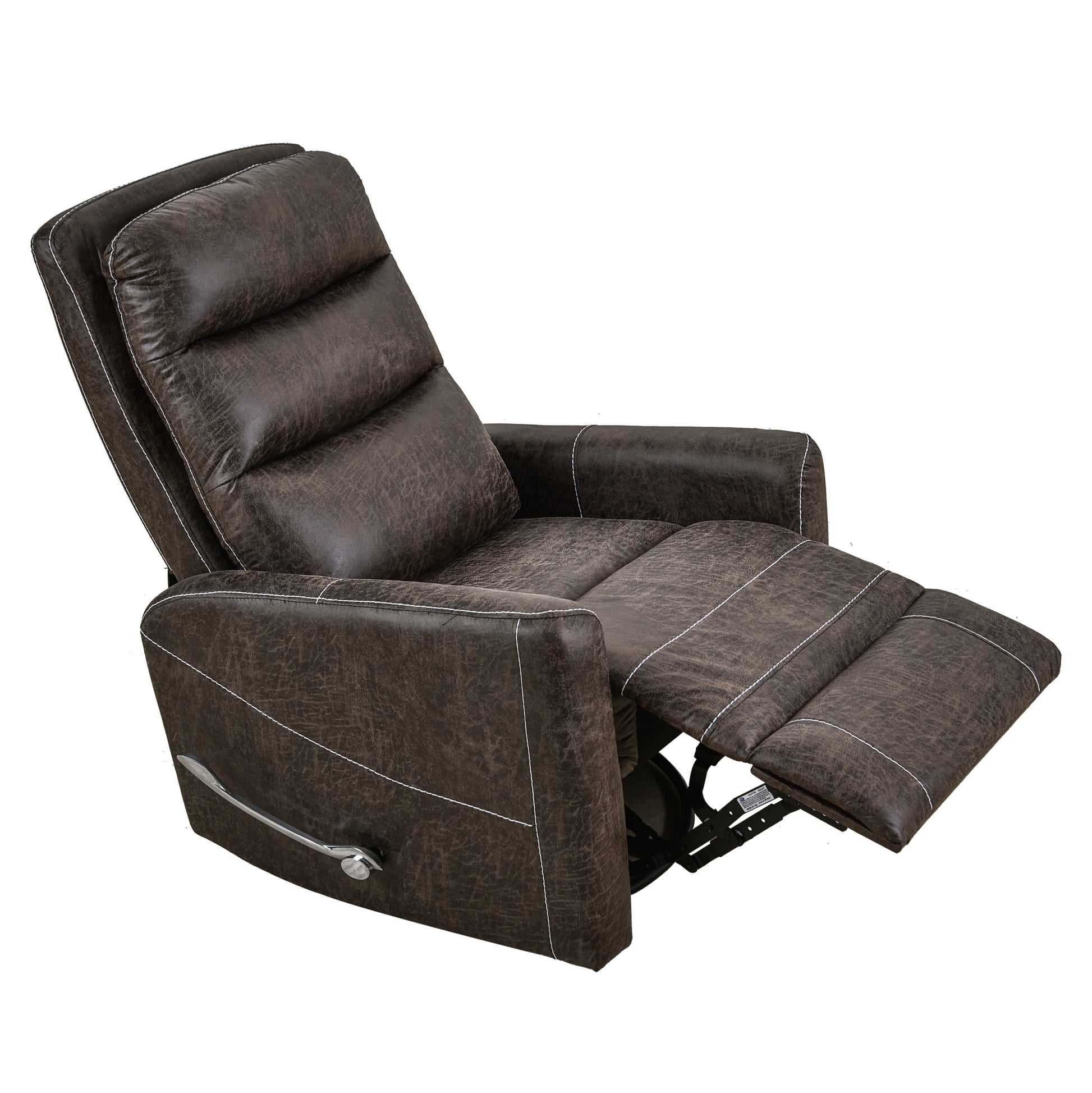 Swivel Glider Rocker Recliner Chair For Nursery,Manual Swivel Rocking Recliner,Mordern Home Theater Seating Soft Reclining Chairs For Living Room,Brown Antique Brown Primary Living Space Memory Foam Wipe Clean American Traditional Handle Memory Foam