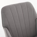 Ty Office Chair Gray Velvet