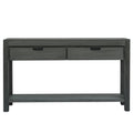 Console Table Entryway Table For Hallway Living Room With 2 Drawers And 1 Shelf Antique Green Mdf