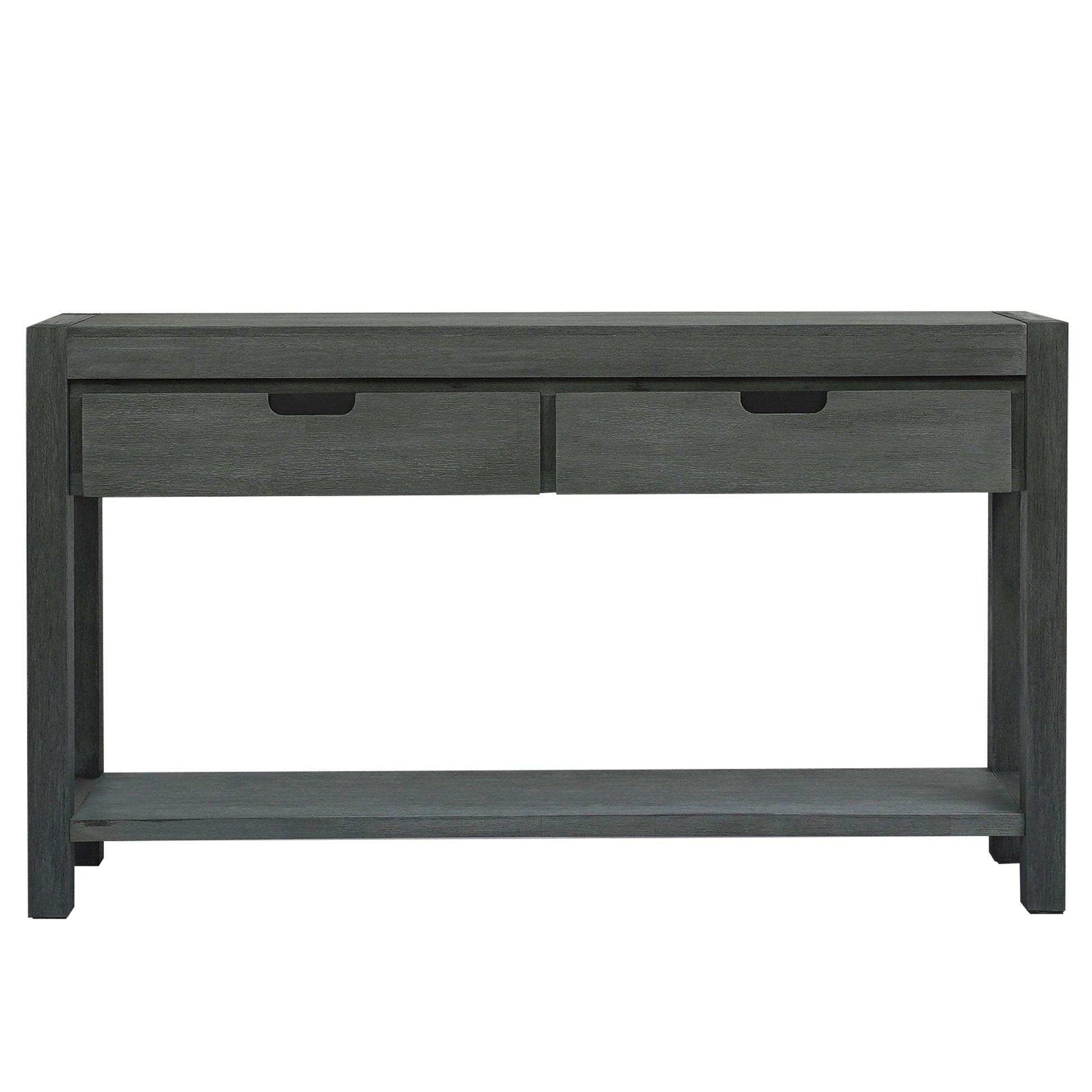 Console Table Entryway Table For Hallway Living Room With 2 Drawers And 1 Shelf Antique Green Mdf