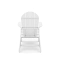 White Adirondack Chair Premium Hdpe Poly Lumber For Pool, Patio, And Garden Elegance No Adirondack White Weather Resistant Frame American Traditional Hdpe Hdpe