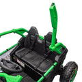 24V Two Seater Kids Ride On Utv W Parents Control,20In Seat Width,400W Super High Power,Four Wheel Suspension,Bluetooth,Mp3,Usb,Led Light,Horn,Rear Storage Space,Speeds 3.73 4.97Mph For Kids Aged 3