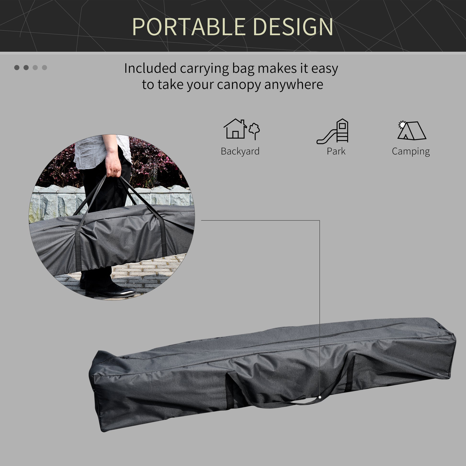 Outsunny 13' X 13' Pop Up Canopy Tent, Instant Sun Shelter, Tents For Parties, Height Adjustable, With Wheeled Carry Bag For Outdoor, Garden, Patio, Parties, White White Steel