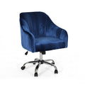 Office Chair Navy Blue Velvet