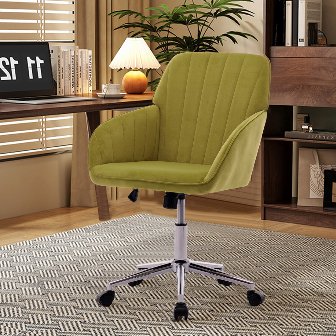 Ty Office Chair Pale Green Velvet