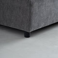 Modern 2 Seater Armless Sofa Couch For Living Room Modular Design, Ultra Soft Chenille Fabric, Easy Assembly, Sturdy Frame, Stylish And Comfortable Perfect For Apartments Gray Foam Chenille 2 Seat
