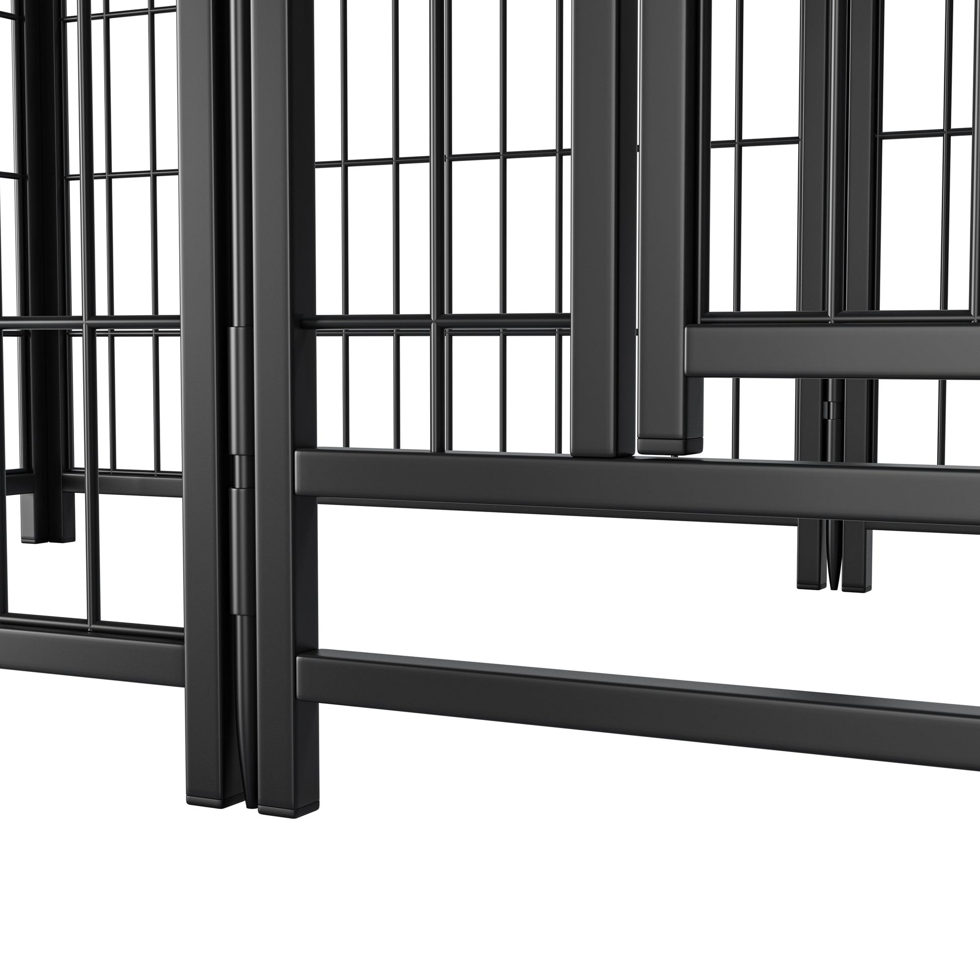 Dog Playpen Indoor 24 Inch 8 Panels Metal Dog Pen Pet Dog Fence Outdoor Exercise Pen With Doors, Heavy Duty Dog Fence Puppy Pen For Large Medium Small Dogs Indoor Outdoor Foldable Pet Exercise Pen