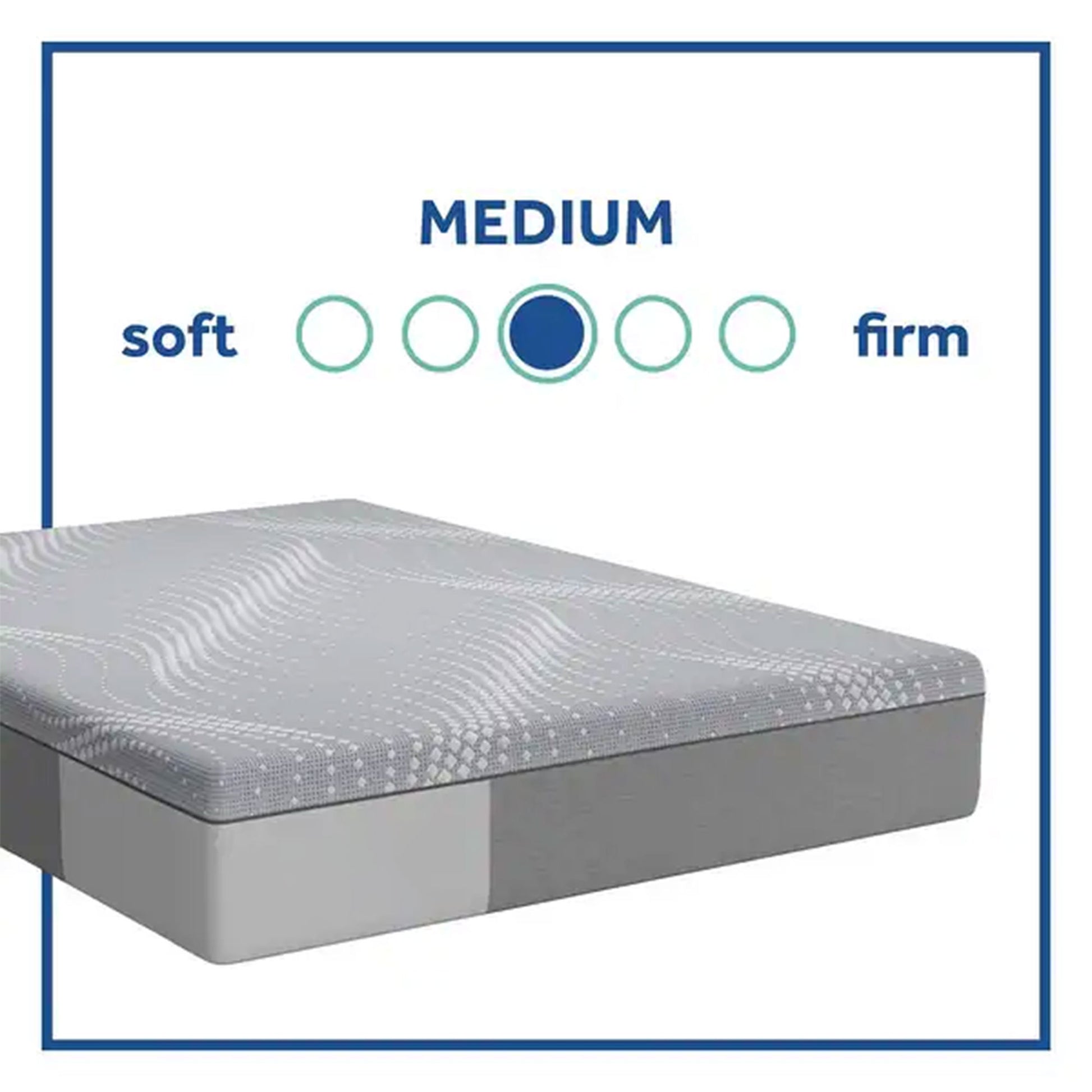 S Brand Posturepedic Hybrid Paterson 12 Inch Medium Mattress King Grey Foam King