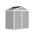 6' X 4.4' Resin Weather Resistant Outdoor Storage Shed With Floor For Garden,Backyard,Pool Tool, Light Grey Gray Polypropylene