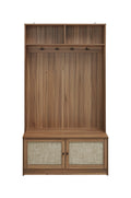 Closet, Suitable For Living Room, Entryway, Bedroom Walnut Mdf