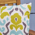 Yellow Flower Outdoor Square Pillow Multi Fabric