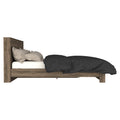 Galanto Full Size Platform Bed Base With Headboard Dark Brown Box Spring Not Required Full Xl Dark Brown Composite Brown Bedroom Modern Bed Frame Particle Board Particle Board