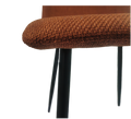 Dining Chairs Set Of 4,Modern Kitchen Dining Room Chairs,Upholstered Dining Accent Chairs In Linen Cushion Seat And Sturdy Black Metal Legs Caramel Caramel Foam Linen