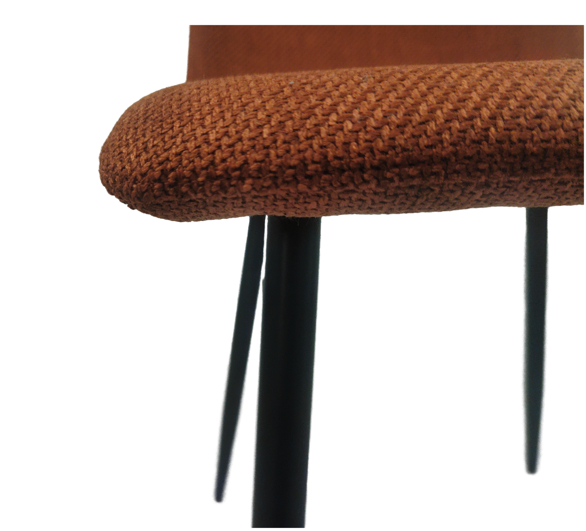 Dining Chairs Set Of 4,Modern Kitchen Dining Room Chairs,Upholstered Dining Accent Chairs In Linen Cushion Seat And Sturdy Black Metal Legs Caramel Caramel Foam Linen