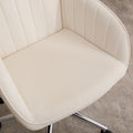 Ty Office Chair Beige Velvet