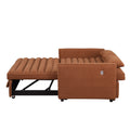 Soft Boucle Convertible Two Bedroom Sofa With Adjustable Back, 2 Seater Sofa, Pull Out Bed, 2 Waist Pillows For Small Living Rooms And Apartments Light Brown Foam Boucle 2 Seat