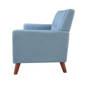 Seat Sofa Blue Wood Primary Living Space American Traditional Birch Foam Wood