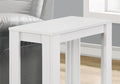 Accent Table, Side, End, Nightstand, Lamp, Living Room, Bedroom, White Laminate, Transitional White Particle Board