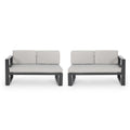 Dursley Sofa Seater Left Side & Right Side Grey Aluminium